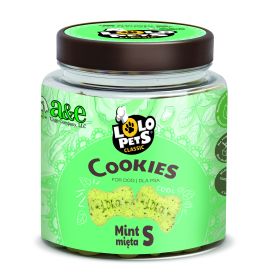 LoLo Bone Shaped Biscuit - Mint Flavor - SMALL (Jar)