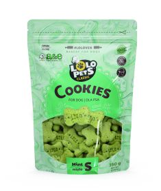 LoLo Bone Shaped Biscuit - Mint Flavor - SMALL (Stand Up Pouch)