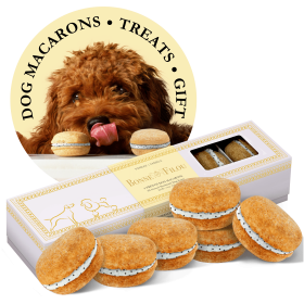 Dog Macarons - Count of 6 (Dog Treats | Dog Gifts)