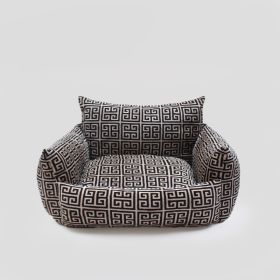 Obsidian Dog Sofa (Color: Black & tan)